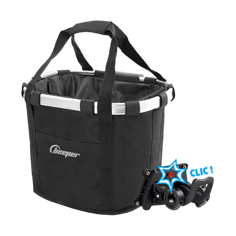 Panier en tissus pour vélos & trottinettes Support de fixation - Support de fixation guidon pour vélos