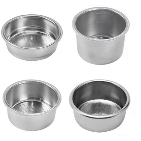 Panier-filtre à café de 51 mm, compatible avec les cafetières sans fond, 4 outils inclus.