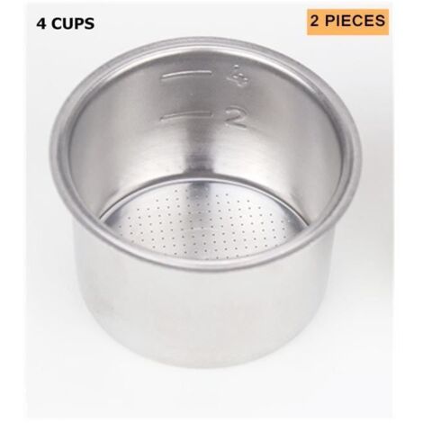 Panier filtre de remplacement, 51mm, 1-2-4 tasses, pour café, sans fond, pour Delonghi EC680-EC685, pièces de Machine à expresso