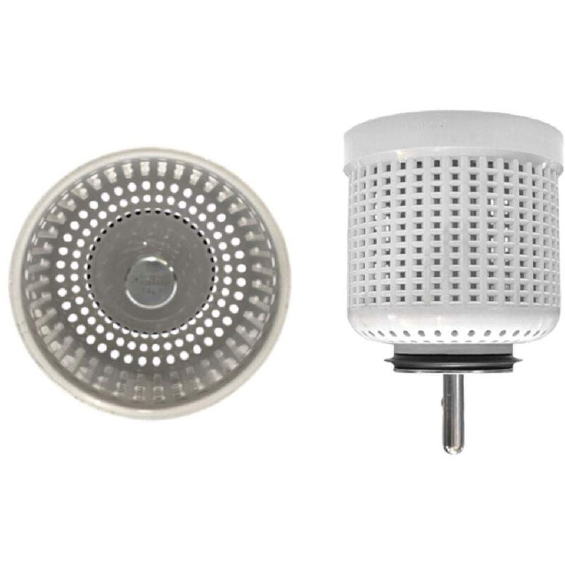 Lira - Panier filtre en pvc pour bonde d'évier manuelle diamètre 80 mm