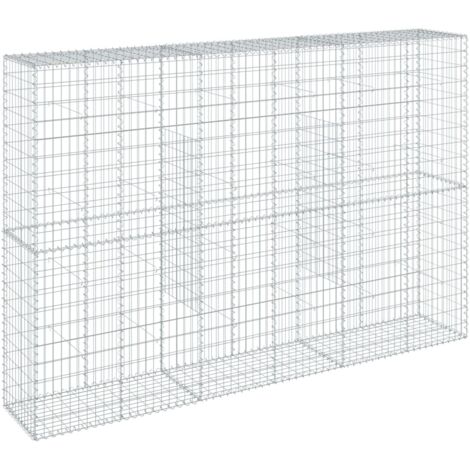 Panier gabion avec couvercle 300x50x200 cm fer galvanisé CFW697586