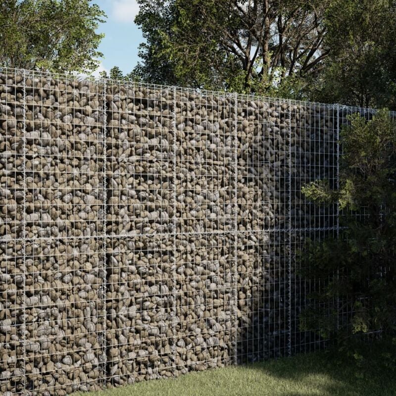 Panier gabion avec couvercle 150x100x200 cm fer galvanisé - Vidaxl