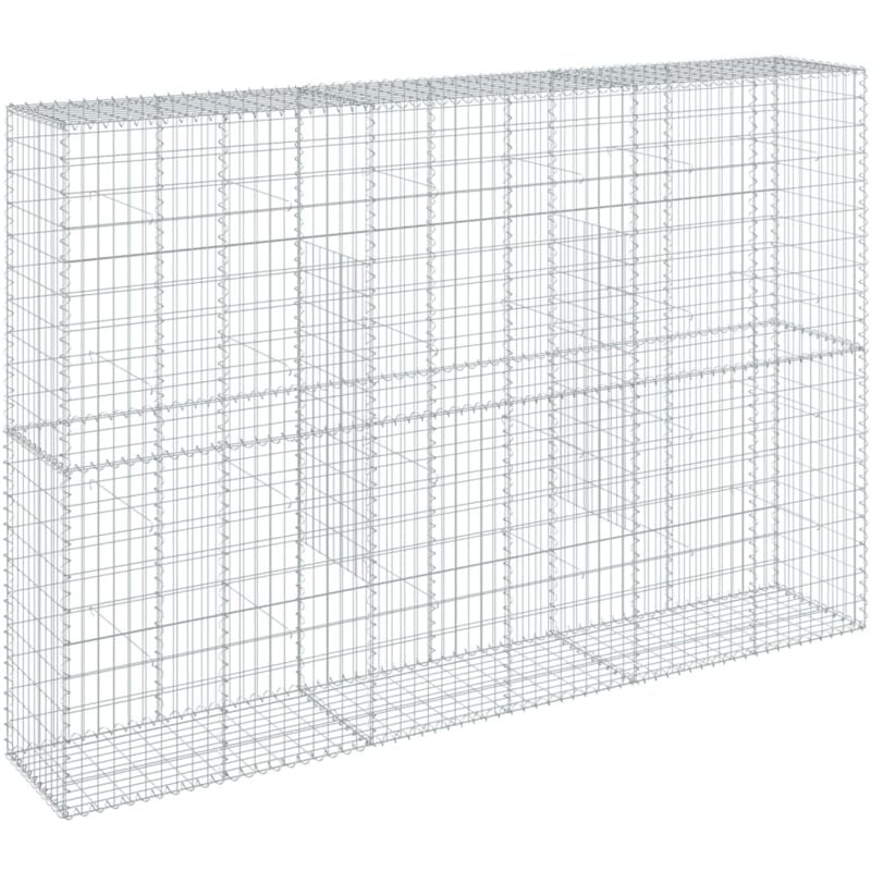Vidaxl - Panier gabion avec couvercle 300x50x200 cm fer galvanisé