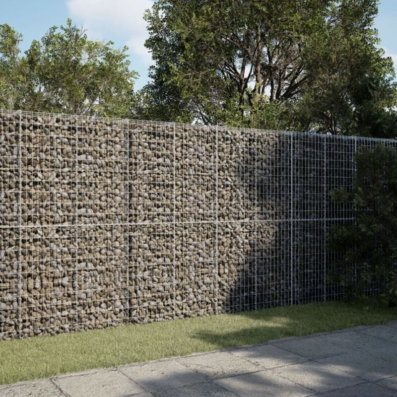 Panier gabion avec couvercle 350x100x200 cm fer galvanisé - Vidaxl