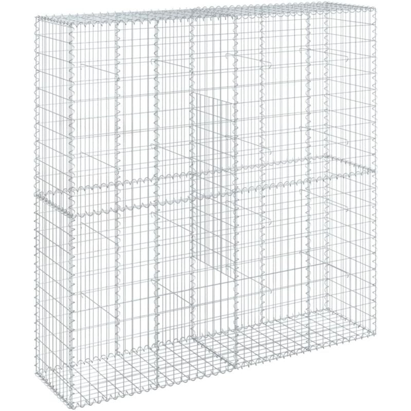 Panier gabion avec couvercle 200x50x200 cm fer galvanisé