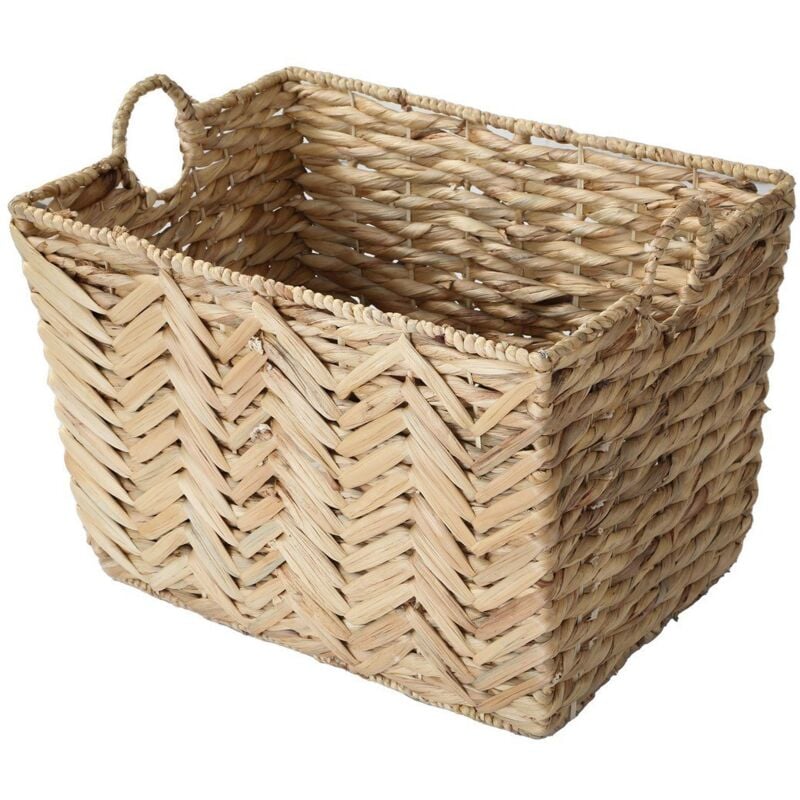 CALICOSY - Panier haut en jacinthe d'eau grand modèle - L52xH37 cm