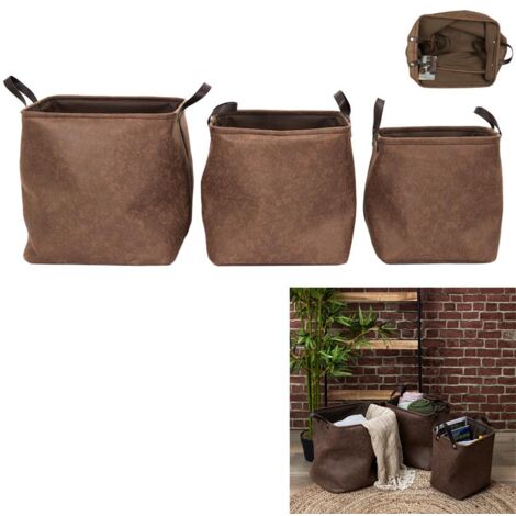 Panier Imitation Cuir X3