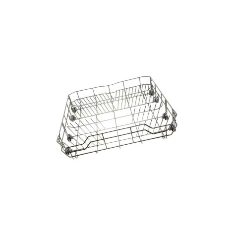 Panier inférieur gris (34420449, 672000800210) Lave-vaisselle HIGHONE, HIGH ONE, OCEANIC, SABA, HOME, FAR, ORIGANE, GENERISS, TECNOLEC, COLDIS, KOERTING, GORENJE, LAZER, PROLINE, URANIA, VALBERG, HIGH
