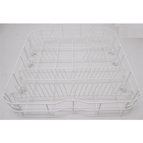 Panier inférieur gris (34420449, 672000800210) Lave-vaisselle HIGHONE, HIGH ONE, OCEANIC, SABA, HOME, FAR, ORIGANE, GENERISS, TECNOLEC, COLDIS, KOERTING, GORENJE, LAZER, PROLINE, URANIA, VALBERG, HIGH
