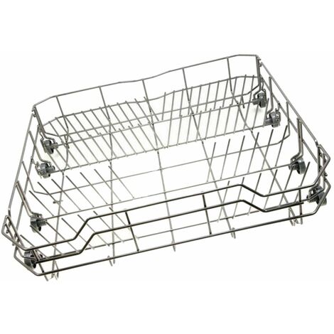 Panier inférieur gris (34420449, 672000800210) Lave-vaisselle URANIA, HIGH ONE HIG, PROLINE, AYA, SABA, CARREFOUR HOME, FAR, HOME, COLDIS, GORENJE, SELECLINE, CONTINENTAL EDISON, LAZER, CURTISS, HIGHO
