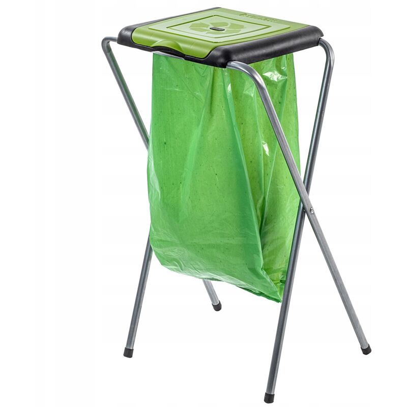 Kadax - Panier support de tri des déchets, 1 station pour sacs 120L, cadre