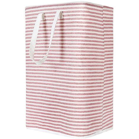 panier  Linge Pliable Rouge De 72 Litres, 40x30x60cm, Tissu Impermable