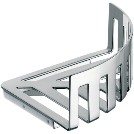 Panier mural d'angle SYSTEM 2 m fixation cachée amovible chromé