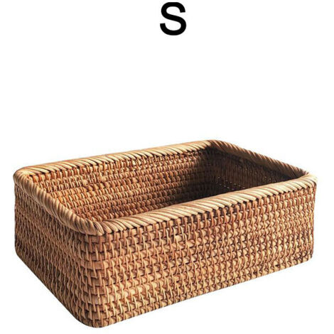 Panier Naturel Artisanale En Rotin Modèle de Base Multi-usage, Décoratif, Artisanal, 3 Dimensions: 20/25/30 cm