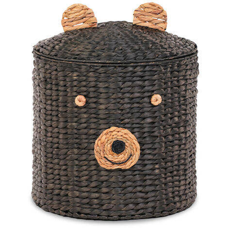 Panier ours jacinthe d'eau noir