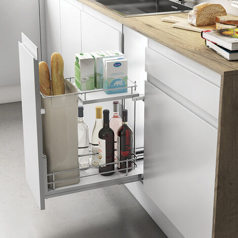 Panier pain / bouteilles - Largeur : 362 - 368 - Pour caisson de largeur : 400 mm - MENAGE&CONFORT