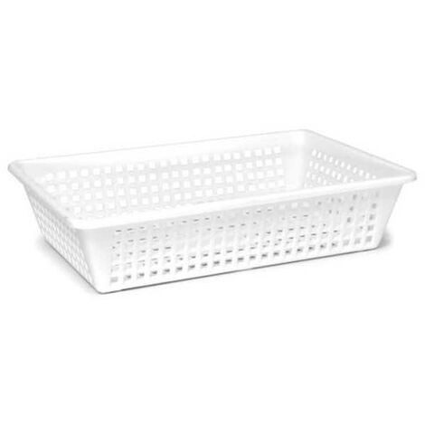 Panier perforé blanc 50X34 h 11 2250M2 Giganpl