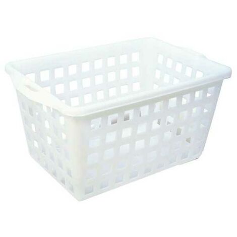 Panier perforé blanc 63X45 h 35 2200Hd3 Giganpl