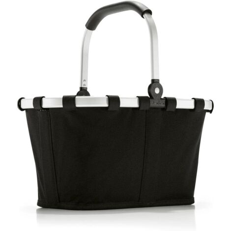 Panier Pliable - 1 Unité - Aluminium - Imperméable - Courses Quotidiennes - Noir