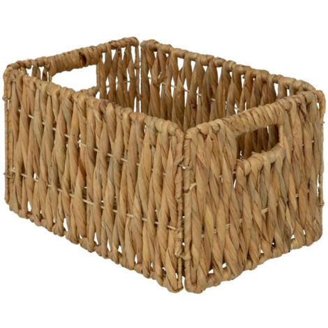 Panier Pliable en Jacinthe "Maura" 34cm Naturel