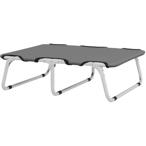 Panier pliable pour chien, robuste et confortable, jusqu'à 10 kg, 71 x 58 x 20 cm, gris