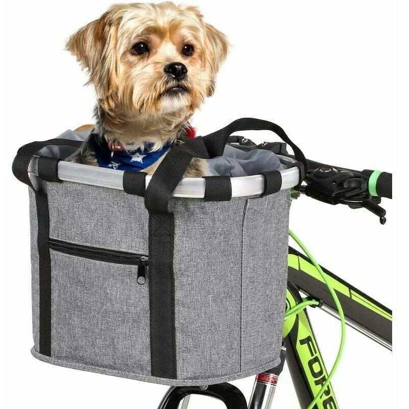 Panier pliable pour vélo chaton chien pliable animal de compagnie panier vélo 7 couleurs 34 28 25cm