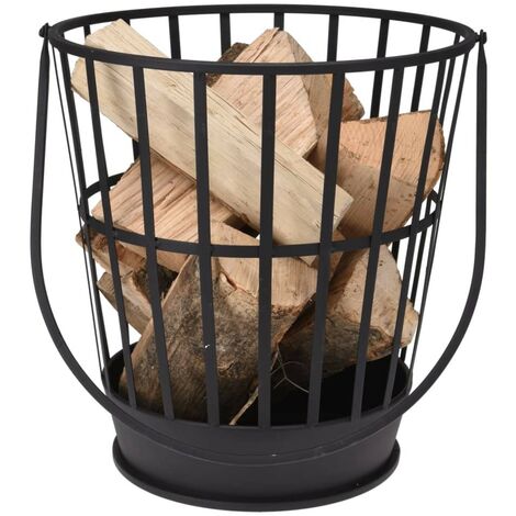 Panier Porte Bûches seau moderne Idéal rangement bois de chauffage