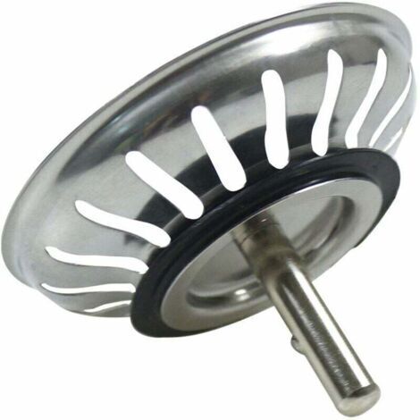 Panier pour bonde d'évier 80 mm – Crépine inox SS304 – Bouchon pop-up lavable lave-vaisselle – Évite obstructions et débordements