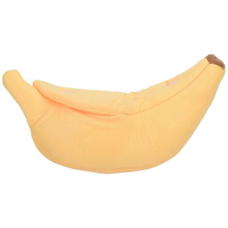Panier pour chat banane, panier pour animaux de compagnie, panier pour chats, lapins et petits animaux jaunes --