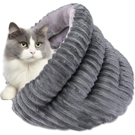 Panier pour Chat Nid Douillet pour Chat d'Intérieur,Tunnel