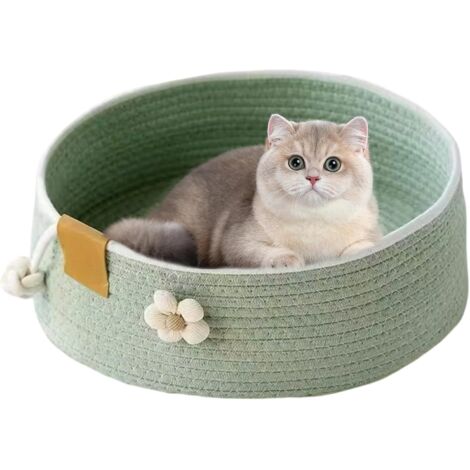 Panier pour chat Panier tressé de taille moyenne pour chat