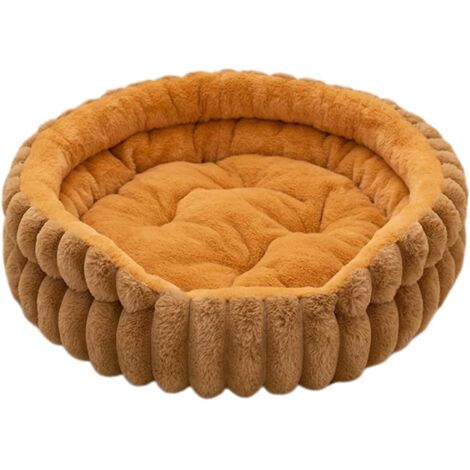 Panier pour Chat Rond Nid Rond pour Chat Lavable - Matelas