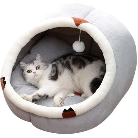 Panier Pour Chat Universel Semi-fermé Avec Coussin Intérieur Doux Taille M