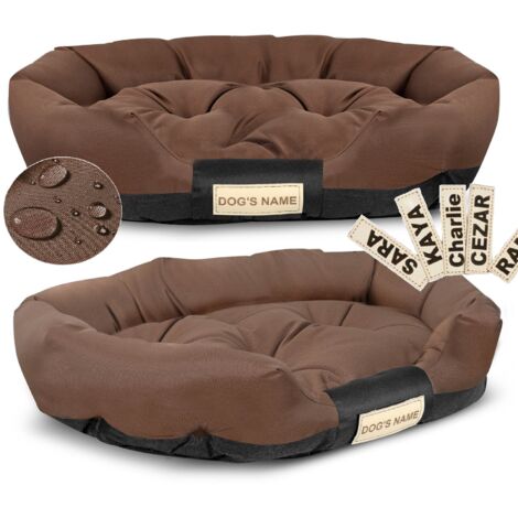 Panier pour chien 115x95 cm personnalisé imperméable marron