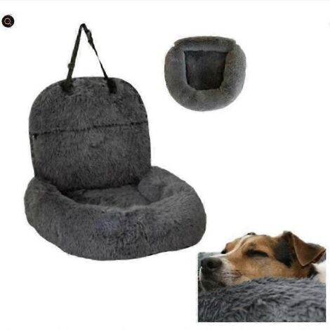 Panier pour chien Car Guard, siège lavable pour chien, gris foncé L