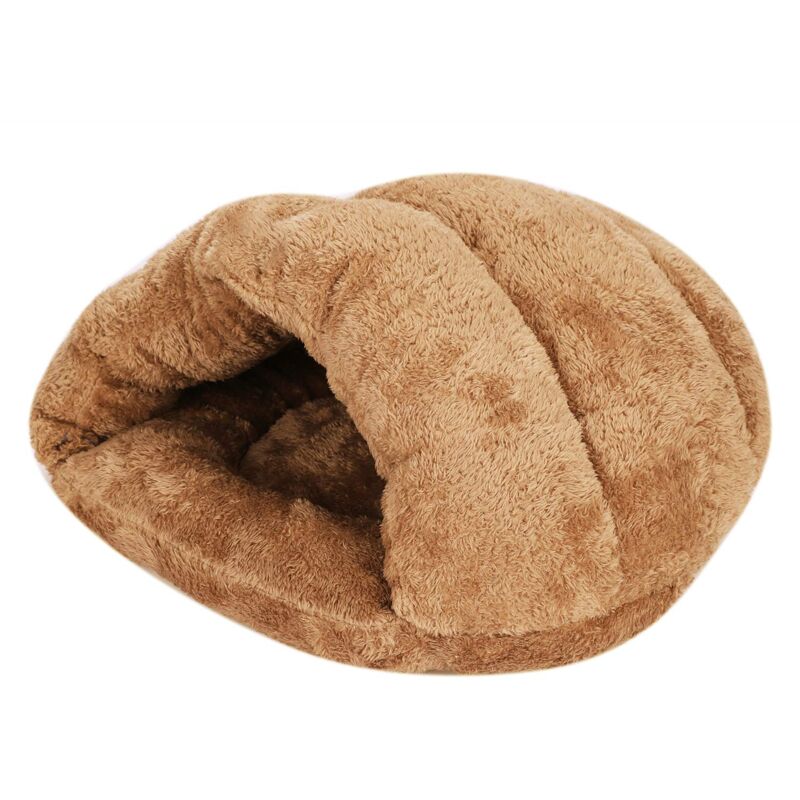 Gabrielle Panier pour Chien Chat Triangle Coussin Douillet Chiot Peluche Lit de Couchage Chat Hiver Automne Dodo Chien Epais Moelleux Couffin Chat