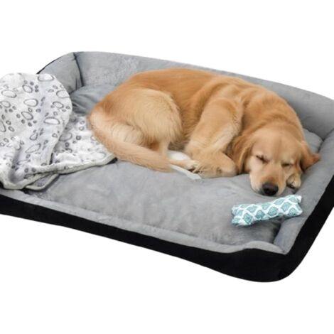 Panier pour Chien - Coussin Doux Antidérapant avec Couverture - Lit pour