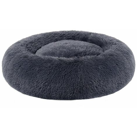 Panier pour chien lit pour chat doux 60 cm gris foncé