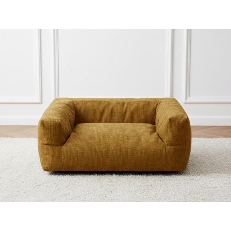 Bobochic - Panier pour chien salto tissu texturé xxl (140 cm) Jaune