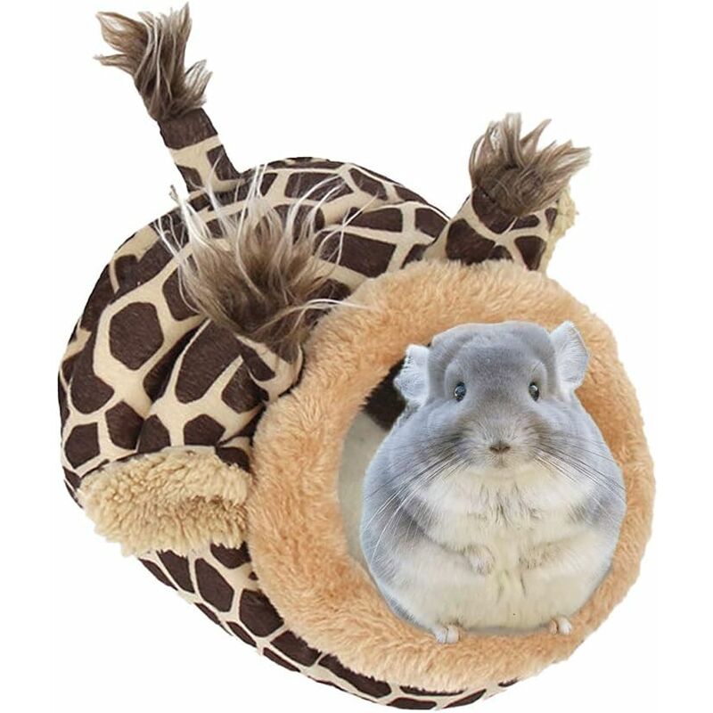 Panier pour Cochons d'Inde Adulte et Bébé en Peluche avec Coussin Amovible Ultra Doux et Confortable Nid Lit Maison Niche Grotte Abri Chaud pour