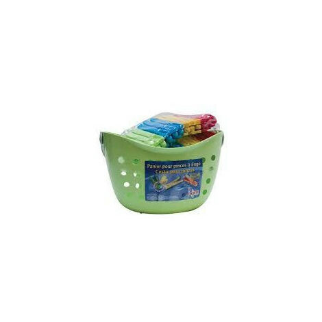 PANIER POUR PINCES A LINGE + 24 PINCES