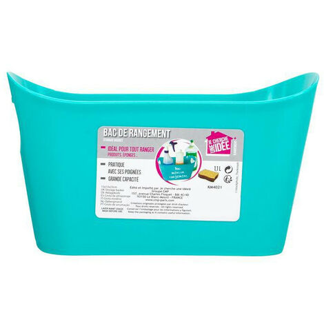 PANIER RANGEMENT 15X13X23CM 1.1L COLORIS ASSORTIS