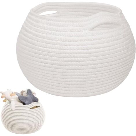 Panier Rangement Bohème – Grande Capacité Blanc