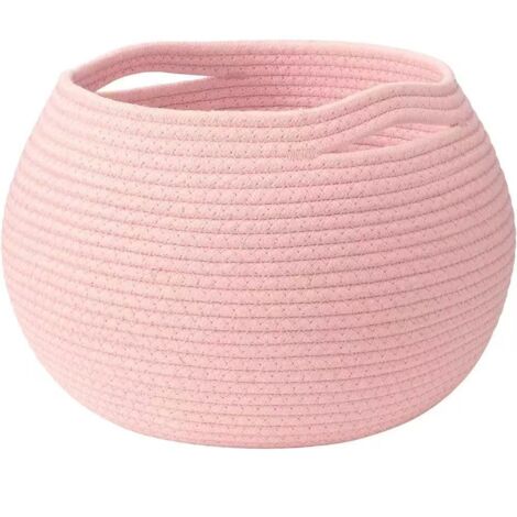 Panier Rangement Bohème – Grande Capacité Rose