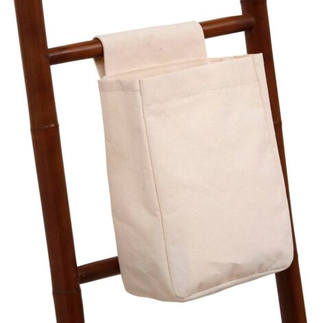 Panier rangement malin coton avec accroche scratch mm- naturel - Tendance