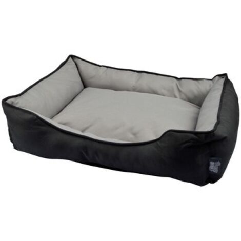 Panier rectangle pour animaux - Noir / Gris - L 73 x l 60 cm - Livraison gratuite