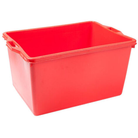 Panier rectangulaire Asti rouge L 65 65x42 H 33 Ics