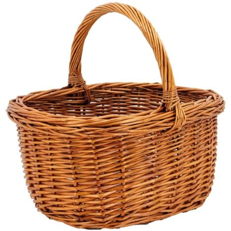 Panier rectangulaire en osier buff Rectangulaire