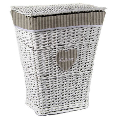 Panier rectangulaire en vimini pour la maison 44X33 H 55 Gicos