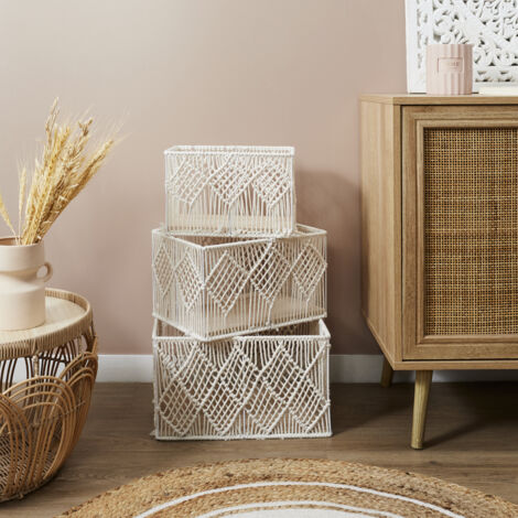 Panier Rectangulaire Gigogne X3 Boho